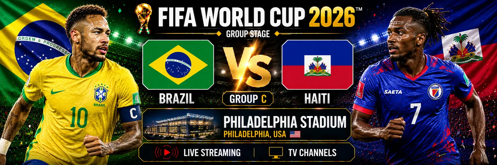 Brazil and Haiti before their World Cup 2026 Group C match