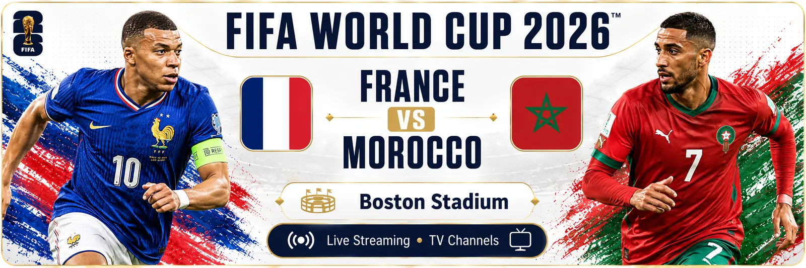 France and Morocco before their World Cup 2026 Quarter-final match