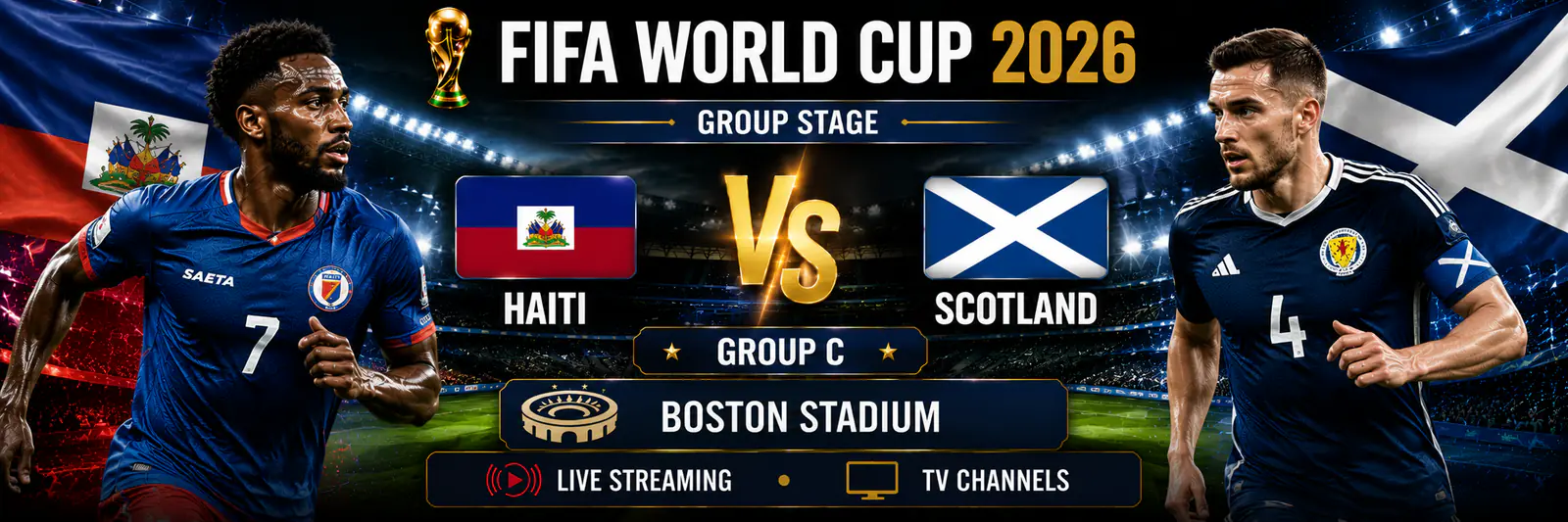 Haiti and Scotland before their World Cup 2026 Group C match