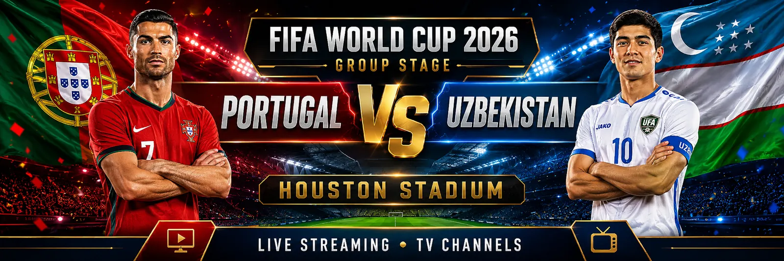 Portugal and Uzbekistan before their World Cup 2026 Group K match