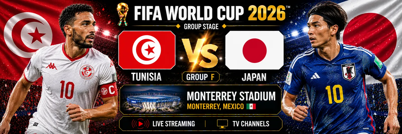 Tunisia vs Japan Live Stream: TV Channel, Kickoff Time & Lineups