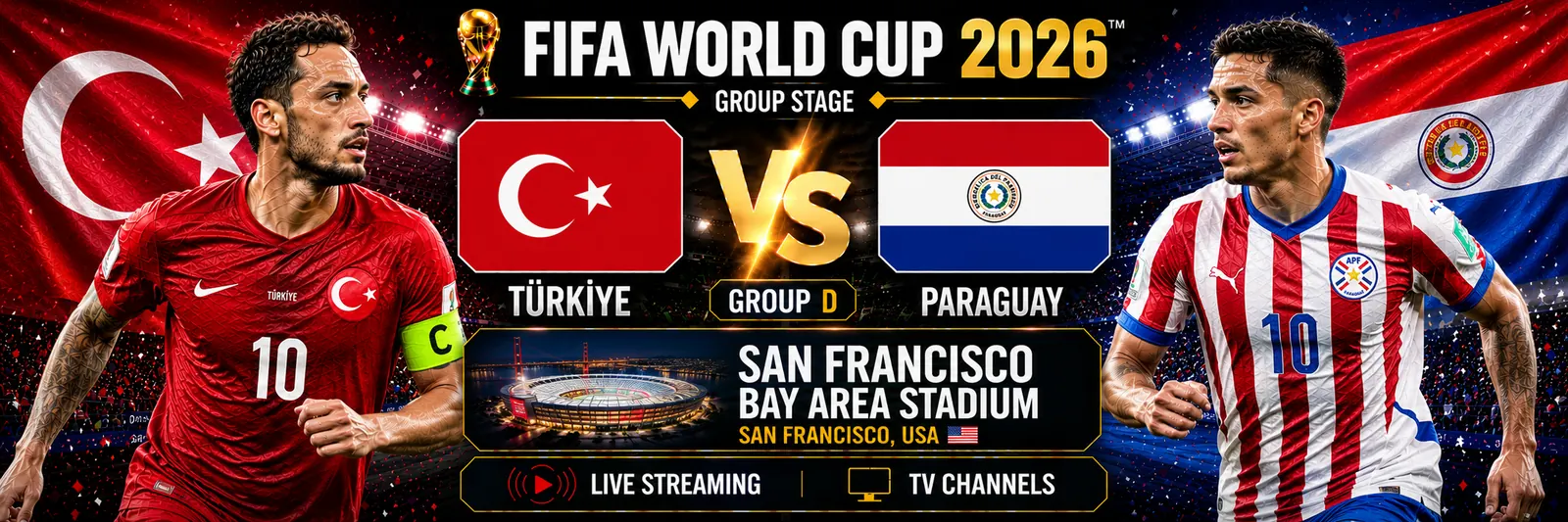 Türkiye and Paraguay before their World Cup 2026 Group D match